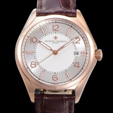 홍콩명품 [바쉐론 콘스탄틴] 남성용 피프티식스 Ref.4600E 오토매틱 1326 타입 40mm 가죽줄 18K 로즈골드 실버 다이얼  vac5122  