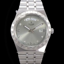 홍콩명품 [튜더] 남성용 로얄 워치 오토매틱 스위스 ETA2836-2 타입 41mm 메탈줄 실버다이얼 tud1592  