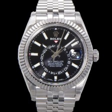 홍콩명품 [로렉스] 남성용 스카이-더웰러 오이스터 오토매틱 Cal.9001 타입 42mm 메탈줄 블랙다이얼 rol5919  