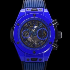 홍콩명품 [휴블렛] 남성용 위블러 빅뱅 유니코 블루매직 45mm  오토매틱 HUB1241타입 무브먼트 세라믹 우레탄줄 스켈래톤 블루다이얼  hub1995  