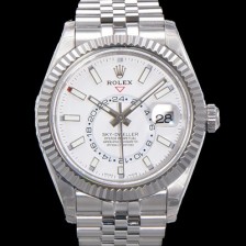 홍콩명품 [로렉스] 남성용 스카이-더웰러 오이스터 오토매틱 Cal.9001 타입 42mm 메탈줄 화이트다이얼  rol3151  