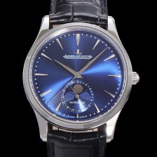 홍콩명품 [예거 르꿀르뜨] 남성용 마스터 울트라 씬 문페이즈 오토매틱 925타입 39mm 가죽줄 블루다이얼 jag1939  