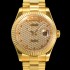 홍콩명품 [로렉스] 남성용 데이데이트II 오토매틱 E2836-2 타입 40mm  18K 옐루골드 올금 다이아몬드 문자판 골드다이얼 rol3125  