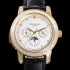 홍콩명품 [파텍필립] 남성용 Ref.5073P 그랜드 컴플리케이션 문페이즈 오토매틱 18K 옐루골드/다이아몬드셋팅 42mm 가죽줄 화이트다이얼 pat1319  