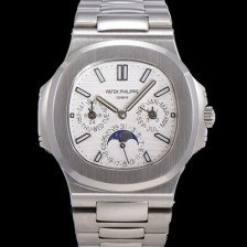 홍콩명품 [파텍필립] 남성용 Ref.5740 노틸러스 문페이즈 오토매틱 Cal.240 Q타입 40mm 메탈줄  화이트다이얼 pat9951  