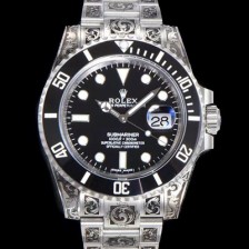 홍콩명품 [로렉스] 남성용 서브마리너 오토매틱 Cal.3135 타입 40mm 904L메탈+무늬 블랙다이얼  rol9151  