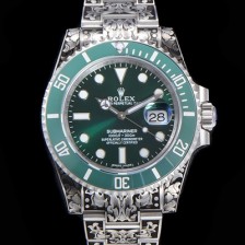 홍콩명품 [로렉스] 남성용 서브마리너 오토매틱 Cal.3135 타입 40mm 904L메탈+무늬 그린다이얼  rol5191  