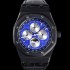 홍콩명품 [오데마피게] 남성용 로얄오크 퍼펙츄얼 캘린더 41mm 오토매틱 T5134 타입 PVD블랙 무광 코팅 가죽줄 블루다이얼  aud5192  