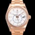 홍콩명품  [로렉스] 남성용 스카이더웰러 오이스터 퍼페츄얼 오토매틱 Cal.9001타입 42미리 18K 로즈골드 화이트 다이얼 rol5293  