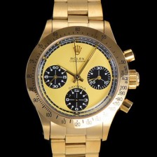 홍콩명품 [로렉스] 남성용 1965년 모델 클래식  코스모그래프 데이토나  Ref.6239 수동감기/기계식 37mm 18K옐루골드 스크류 다운 푸셔 메탈줄 골드다이얼 rol5191  