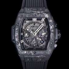 홍콩명품 [휴블렛] 남성용 스피릿 빅뱅 마스터피스  카본제질 크로노그래프 Hub4700타입 45mm 러버우레탄줄 스켈래톤다이얼 hub5319  