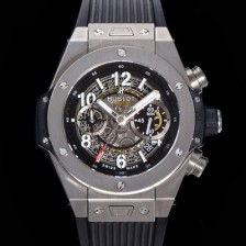 홍콩명품 [휴블렛] 남성용 빅뱅 유니코 티타늄 45mm 오토매틱 HUB1280 타입 러버줄 스켈래톤 다이얼  hub1953  