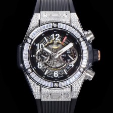 홍콩명품 [휴블렛] 남성용 빅뱅 유니코 티타늄 45mm 오토매틱 HUB1280 타입  다이아몬드 풀케이스 러버줄 스켈래톤 다이얼 hub9251  