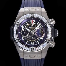 홍콩명품 [휴블렛] 남성용 빅뱅 유니코 티타늄 45mm 오토매틱 HUB1280 타입 다이아몬드 베젤 러버줄 스켈래톤 다이얼  hub1539  