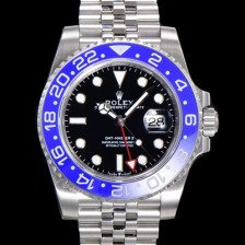 홍콩명품  [로렉스] 남성용 지엠티 마스터II 오토매틱 Cal.3186 타입 40mm 5선 쥬빌리 브레이슬릿 블랙다이얼 rol3192  