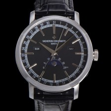 홍콩명품 [바쉐런콘스탄팀] 남성용 트레디셔널 문페이즈 오토매틱 2460QCL 타입 41mm 가죽줄 블랙다이얼   vac2151  