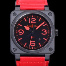 홍콩명품 [벨앤로즈] 남성용시계 BR03 오토매틱 미요타 9015타입 세라믹케이스 42mm 러버줄 블랙다이얼 bel4248  