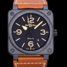 홍콩명품 [벨앤로즈] 남성용시계 BR03 오토매틱 미요타 9015타입 세라믹케이스 42mm 러버줄 블랙다이얼 bel8422  