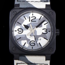 홍콩명품 [벨앤로즈] 남성용시계 BR03 오토매틱 미요타 9015타입 세라믹케이스 42mm 러버줄 카모 그레이 다이얼 bel2682  