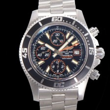 홍콩명품 [브라이틀링] 남성용 에어로마린 슈퍼오션 어비스 크로노그래프 오토매틱 Eta7750-2 타입 44mm 메탈시계 블랙다이얼 bre4982  