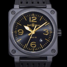 홍콩명품 [벨앤로즈] 남성용시계 BR03 오토매틱 미요타 9015타입 세라믹케이스 42mm 러버줄 블랙다이얼 bel8462  