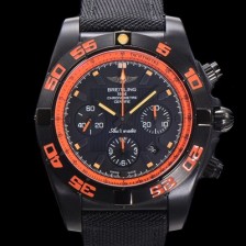 홍콩명품 [브라이틀링] 남성용 크로노맷 DLC 블랙스틸 오토매틱 ETA 7750-2 타입 44mm 나토천/가죽믹스 블랙다이얼  bre6064  