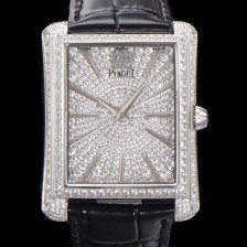 홍콩명품 [피아제] 남성용 블랙티 오토매틱 ETA2824-2 타입 32mm 풀 다이아몬드 보석다이얼  pia8684  