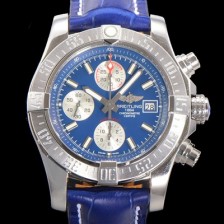 홍콩명품 [브라이틀링] 남성용 어벤져 크로노그래프 ETA 7750-2 타입 45mm 가죽줄 블루다이얼 bre6448  