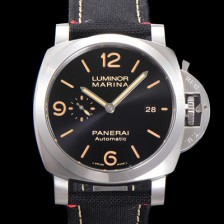 홍콩명품 [파네라이] 남성용 루미노르 마리나 PAM01025 오토매틱 Cal. P9010 타입 44mm 나토천 블랙다이얼 pan9442  