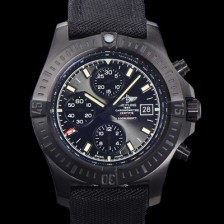 홍콩명품 [브라이틀링] 남성용 어벤져 크로노그래프 ETA 7750-2 타입 45mm PVD코팅 나토천밴드 블랙다이얼 bre8824  