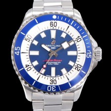 홍콩명품 [브라이틀링 뉴 다이버워치] 남성용 슈퍼오션 44mm 오토매틱 ETA2824-2 타입 크로노미터 메탈줄 세라믹베젤 블루다이얼 bre0268  