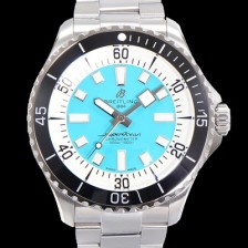 홍콩명품 [브라이틀링 뉴 다이버워치] 남성용 슈퍼오션 44mm 오토매틱 ETA2824-2 타입 크로노미터 메탈줄 세라믹베젤 스카이블루다이얼 bre9686  