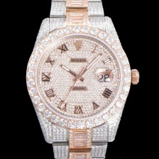 홍콩명품 [로렉스] 남성용 수제공정형 다이아 18K 로즈골드 튜닝 데이져스트 오토매틱 ETA 2824-2 41mm 보석다이얼 rol44623  