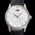 홍콩명품 [예거르꿀뜨르] 남성용 마스터 울트라 퍼페추얼 캘린더 오토매틱 MC868 타입 39mm 가죽줄 다이아몬드베젤 문페이즈  화이트다이얼 jag24492  