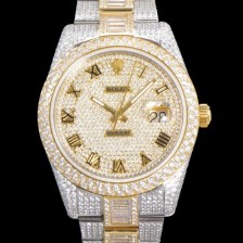 홍콩명품 [로렉스] 남성용 수제공정형 다이아 18K 옐루골드 튜닝 데이져스트 오토매틱 ETA 2824-2 41mm 보석다이얼 rol46499  