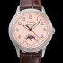 홍콩명품 [파텍필립] 남성용 퍼페추얼 캘린더 오토매틱 PP Cal.324 타입 40mm 가죽줄 문페이즈 핑크다이얼 pat48084  