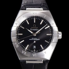 홍콩명품 [오메가] 남성용 1:1수제공정! 무브UP 컨스틸레이션 코-엑시얼 마스터 오토매틱 Cal.8900타입 41mm  가죽/우레탄 믹스 그레이다이얼  omg44298  