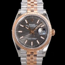 홍콩명품 [로렉스] 남성용 904L스틸!! 2023신형 데이져스트 36mm II m126231 !! 로즈골드 그레이 다이얼 브레이슬릿 신형 Cal.3235 오토매틱 무브먼트 ROL19326  