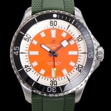 홍콩명품 [브라이틀링 뉴 다이버워치] 남성용 슈퍼오션 44mm 오토매틱 ETA2824-2 타입 크로노미터 우레탄줄 세라믹베젤 래드다이얼 bre82904  