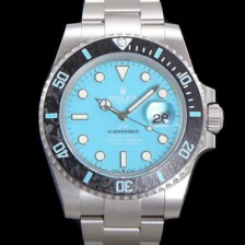 홍콩명품 [로렉스] 남성용 신형 케이스 업그레이드 러스털러스 스틸 재질 !  서브마리너 오토매틱 Cal.3135 40mm  카본 베젤 메탈줄 블루다이얼 rol26346  