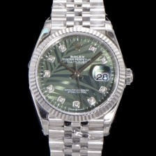 홍콩명품 [로렉스] 남성용 904L스틸!! 2023신형 데이저스트 36mm II m126234-0055 올리브 그린 다이얼  큐빅인덱스 스틸 브레이슬릿 신형 Cal.3235 오토매틱 무브먼트 ROL16119  