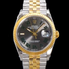 홍콩명품 [로렉스] 남성용 904L스틸!! 2023신형 데이져스트 36mm II m126233-0015 !! 18K 옐로골드 그레이다이얼 브레이슬릿 신형 Cal.3235 오토매틱 무브먼트 ROL29324  