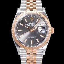 홍콩명품 [로렉스] 남성용 904L스틸!! 2023신형 데이져스트 36mm II m126231 !! 로즈골드 그레이 다이얼 브레이슬릿 신형 Cal.3235 오토매틱 무브먼트 ROL19323  