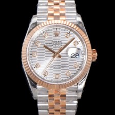 홍콩명품 [로렉스] 남성용 904L스틸!! 2023신형 데이져스트 36mm II m126231 !! 로즈골드 실버 다이얼 브레이슬릿 신형 Cal.3235 오토매틱 무브먼트 ROL19324  