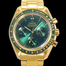 홍콩명품 [오메가] 남성용 스피드마스터 문워치  프로페셔널 수동기계식 1861타입  42mm 18K 옐루골드 메탈줄 그린다이얼 omg06494  