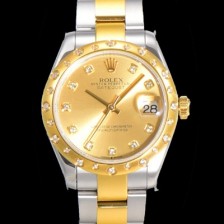 홍콩명품 [로렉스] 여성용 데이져스트 오이스터 31mm 레이디 오토매틱 하모니 베젤 18K옐루골드 투톤콤비 3열 브레이슬릿 메탈줄 골드다이얼 rol95314  