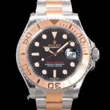 홍콩명품 [로렉스] 남성용 2022신형! 요트마스터 로즈골드 m126622 투톤콤비 40미리 Cal.3235 오토매틱 무브먼트 블랙 다이얼 ROL35156  