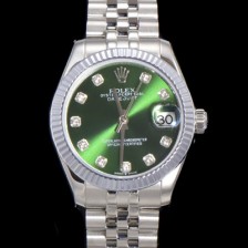 홍콩명품 [로렉스] 여성용 데이져스트 오이스터 31mm 레이디 오토매틱 5열 브레이슬릿 메탈줄 그린다이얼 rol58490  