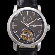 홍콩명품 [바쉐런콘스탄틴] 남성용 트레디셔널 투어빌론 자동형 42mm 가죽줄 그레이다이얼 vac57218  