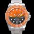 홍콩명품 [로렉스] 남성용 신형 케이스 업그레이드 러스털러스 스틸 재질 ! 40mm서브마리너 오토매틱 Cal.3135 오렌지 블랙 콜라보 다이얼 rol49207  